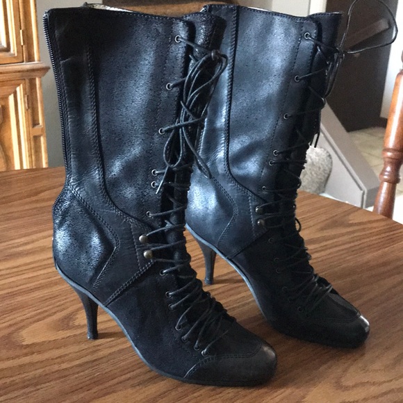 DKNY ladies black dress boots - Picture 3 of 3
